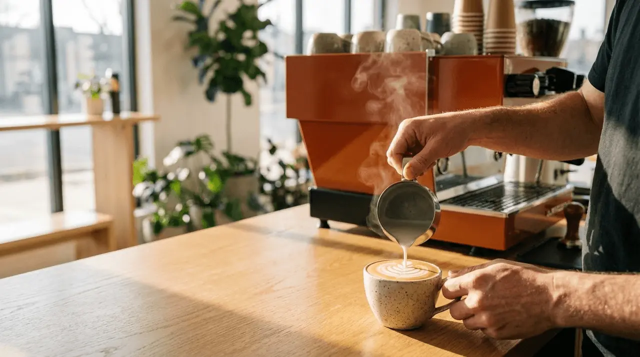 Coffee being poured