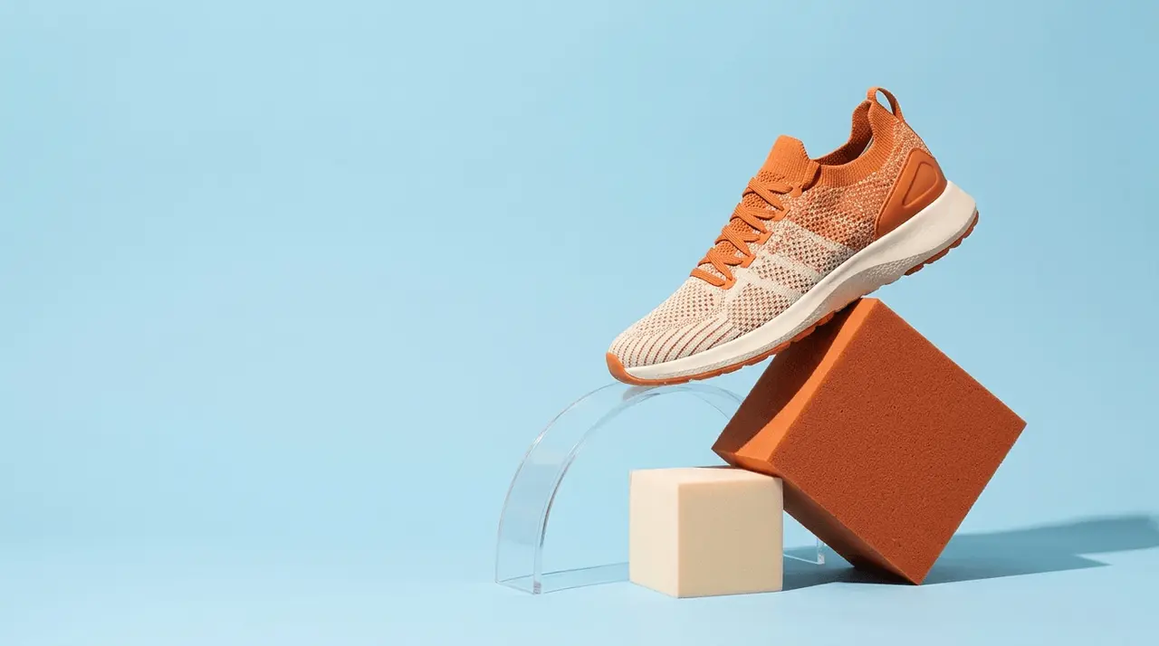 Shoe shot in a studio