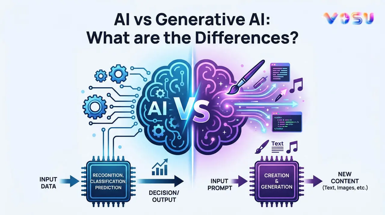 AI vs generative AI